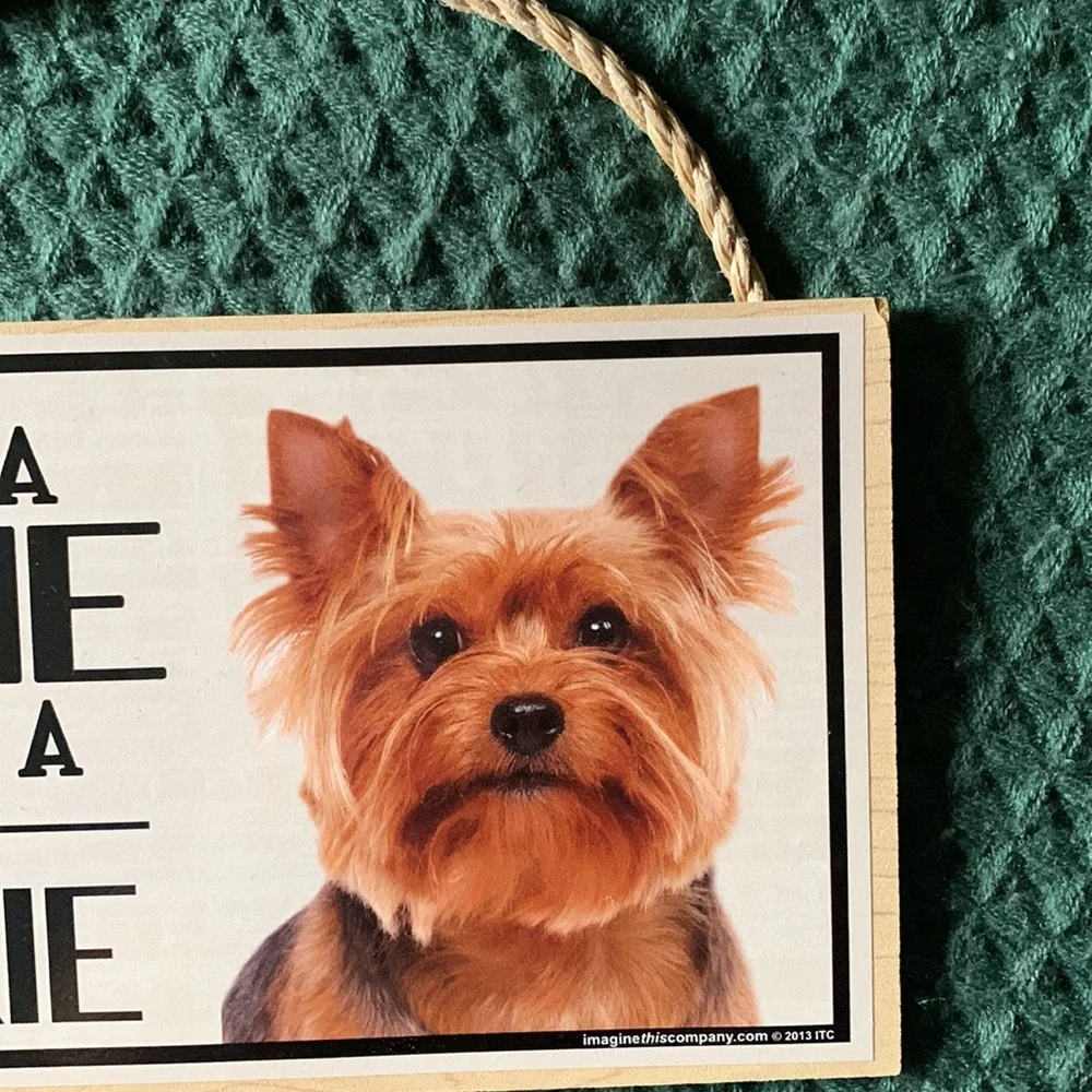 Yorkie door/wall decor